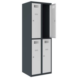Schliessfachschrank Select 4 Fächer Abteilbreite...
