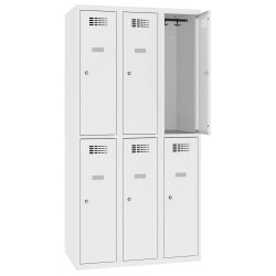 Schliessfachschrank Select 6 Fächer Abteilbreite...