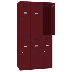 Schliessfachschrank Select 6 Fächer Abteilbreite...