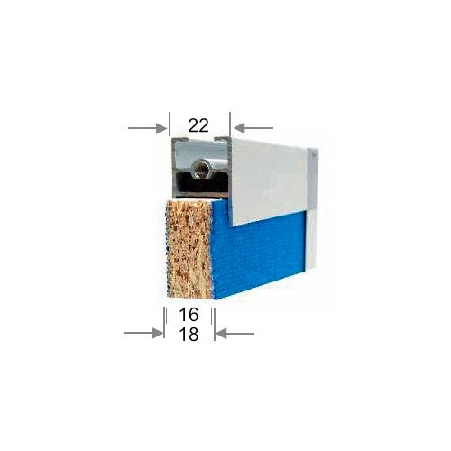 Tischtrennwand Easy Höhe 80 cm