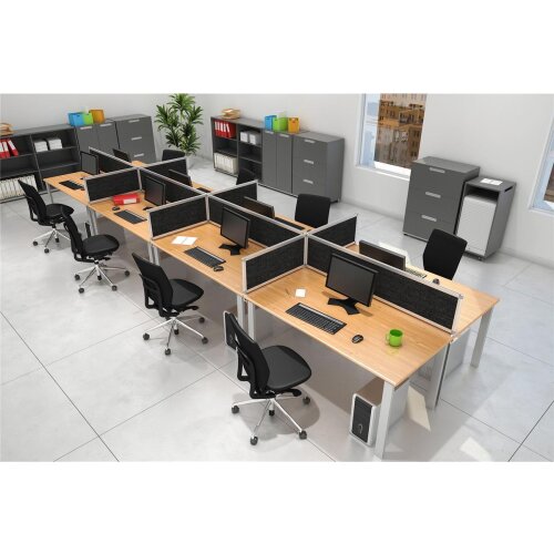 Akustik Tischtrennwand Höhe 60 cm