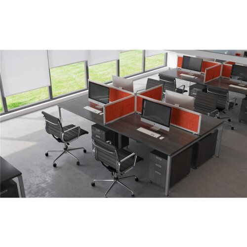 Akustik Tischtrennwand Ultra Höhe 80 cm