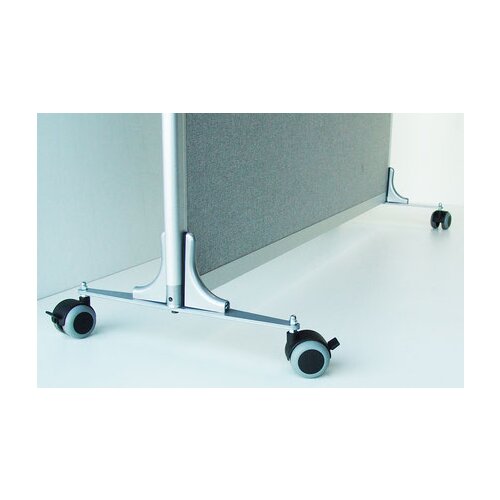 Stellwandfüße auf Rollen mit Bremsen Stellwand B090