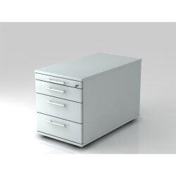 Rollcontainer mit 3 Schubladen, 1 x Utensilienfach, 80 cm...