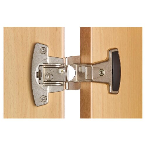 Aktenschrank 5 Ordnerhöhen mit Sockelblende, 2 OH Türen unten abschließbar, 3 OH Regal oben Weiss/ Eiche