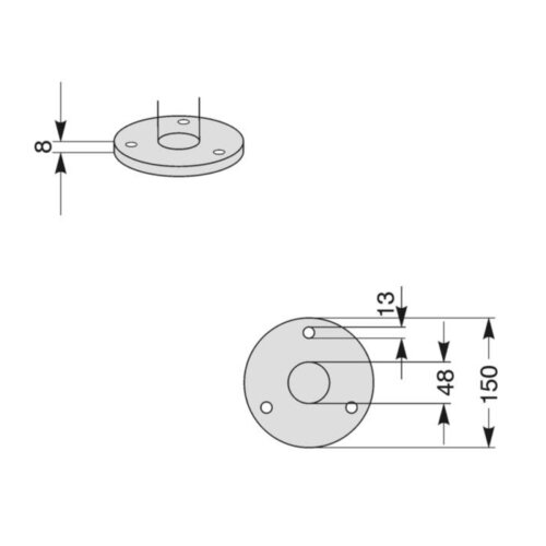 Anlehnbügel Trust Breite 750