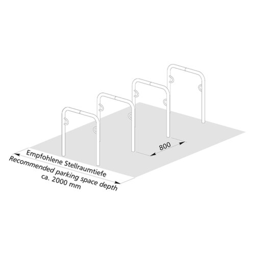 Anlehnbügel Trust Breite 1000