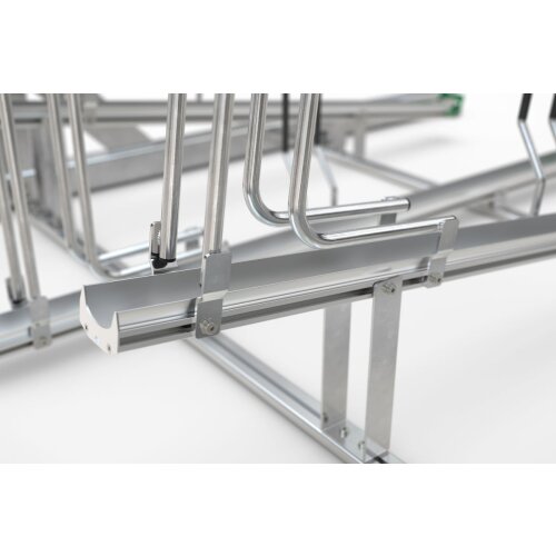 Doppelstockparker Lindau Profi einseitig, 500 mm Radabstand, 6 Stellplätze insgesamt 6