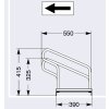 Fahrradständer Typ 1000, einseitig Stellplätze 3