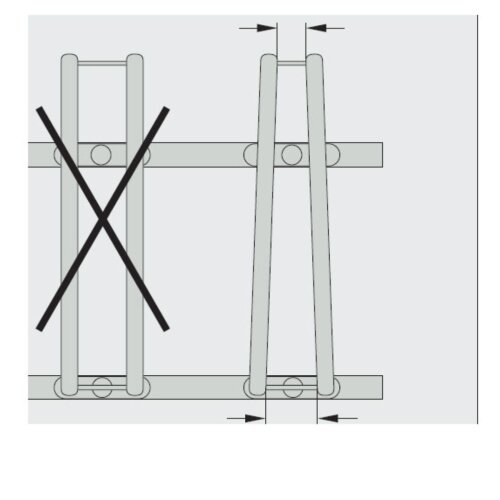 Bügelparker Typ 1000, zweiseitig Stellplätze 6