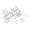 Fahrradständer Typ 2000, einseitig Modell Typ 2000  Radabstand 350 Stellplätze 2
