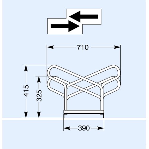 Bügelparker Typ 2000, zweiseitig