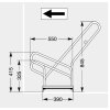 Fahrradständer Anlehnparker Typ 2500XBF Stellplätze 2