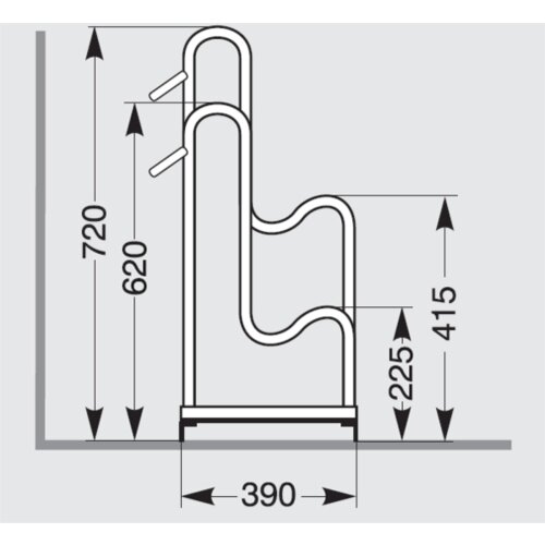 Bügelparker Balloon® Bike-Rack BALLOON® BIKE-RACK Stellplätze 2