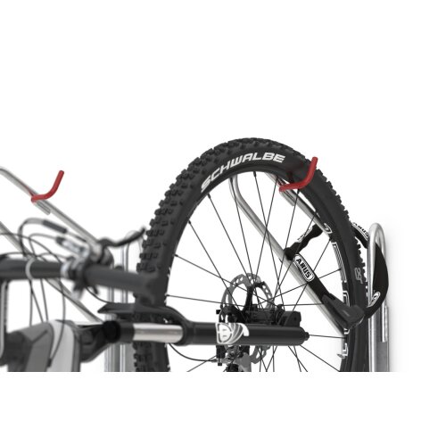 Hängeparker Typ 3900 Einstellwinkel 70 Seite der Einstellung Einstellung links Fahrrad rechts zur Wand hängend