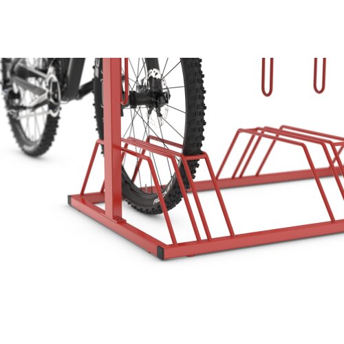 Werbe-Fahrradständer Security Station mit Laufrollen