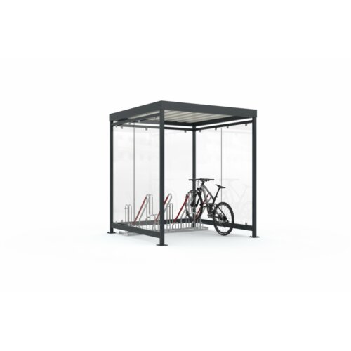 Fahrradüberdachung K2 b/b, einseitig