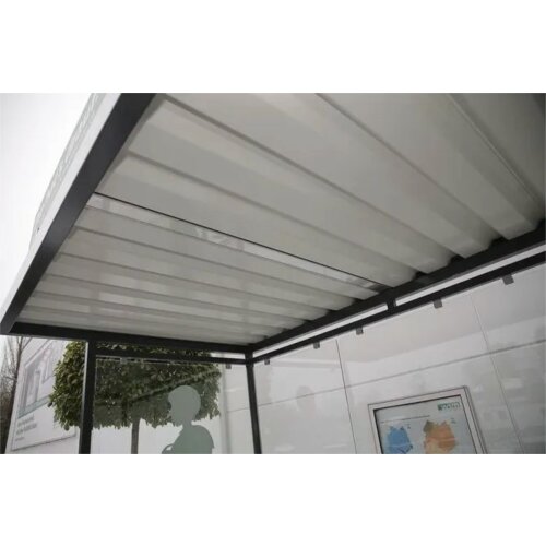 Fahrradüberdachung Modell K3 b/b, einseitig Anlieferung und Montage Bausatz - Selbstabladung  Beleuchtung ohne  Fahrradständer ohne