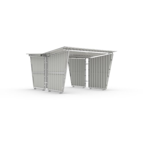 Überdachungssystem Siegen S27, doppelseitig Seitenwand Ohne  Seitenwand Typ Ohne