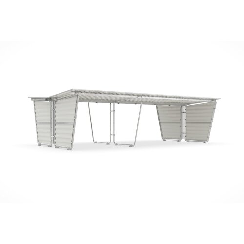 Überdachungssystem Siegen S27, doppelseitig Seitenwand Ohne  Seitenwand Typ Ohne