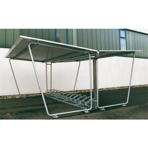 Anbaueinheit für Überdachungssystem Siegen S28, doppelseitig Seitenwand Ohne  Seitenwand Typ Ohne