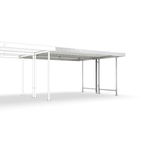 Anbaueinheit für Überdachungssystem Leipzig L44, doppelseitig