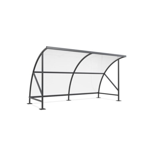 Unterstand Bamberg 18, einseitig Ausführung verzinkt  Fahrradständer ohne  Seitenwände ohne