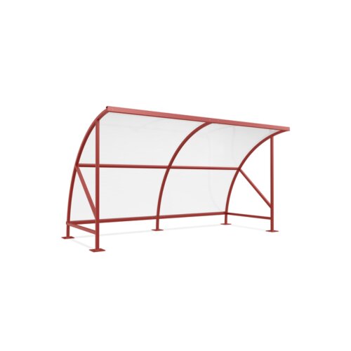 Unterstand Bamberg 18, einseitig Ausführung verzinkt  Fahrradständer ohne  Seitenwände ohne