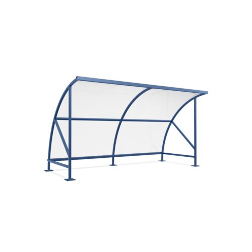 Unterstand Bamberg 18, einseitig Ausführung verzinkt  Fahrradständer ohne  Seitenwände ohne