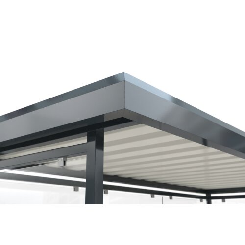 Wartehalle Oslo, Breite 2995 mm, Höhe 2540 mm, ohne Überpflasterung