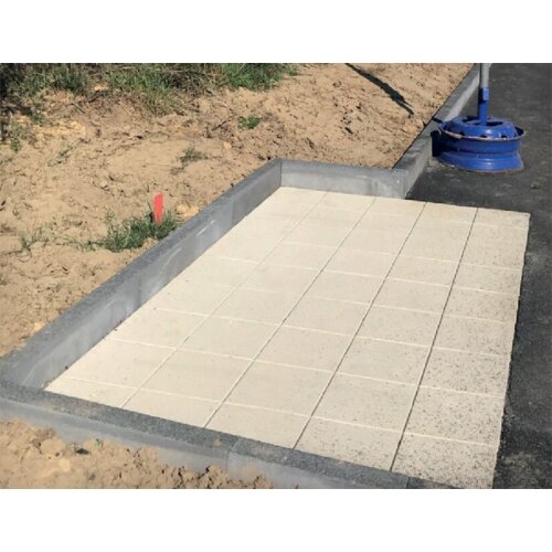 Fertigteilfundament für Überdachung Modell K3