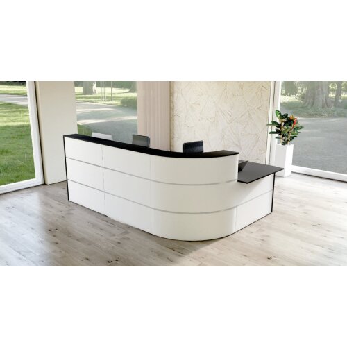 Empfangstheke Cercia 295 cm breit mit Beratungsplatz