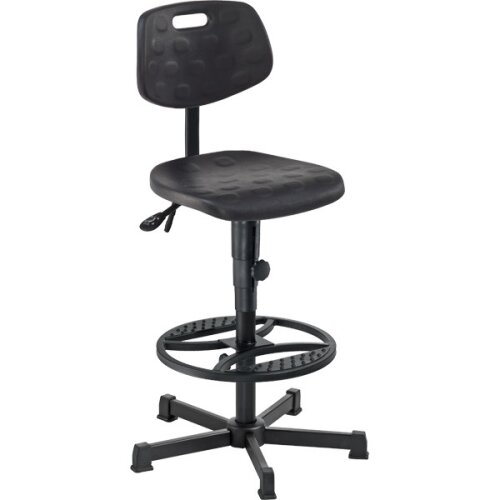 Arbeitsdrehstuhl tief PU manuelle Höhenverstellung mit Fußring
