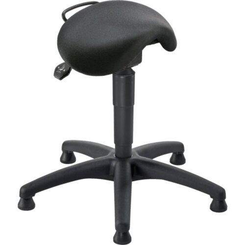 Sattel Hocker tief Stoff schwarz