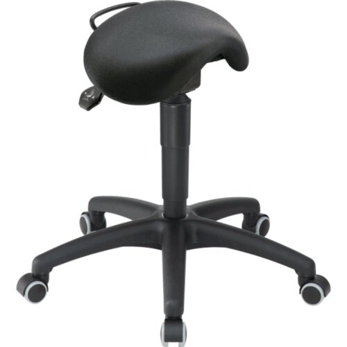 Sattel Hocker tief Stoff schwarz