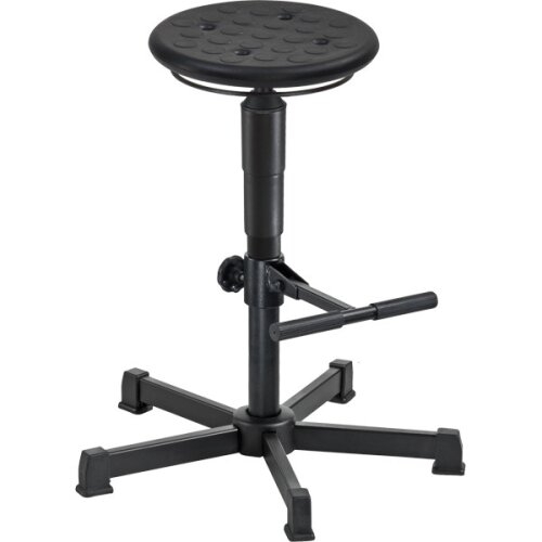 Arbeitshocker hoch PU mit Aufstiegshilfe klappbar