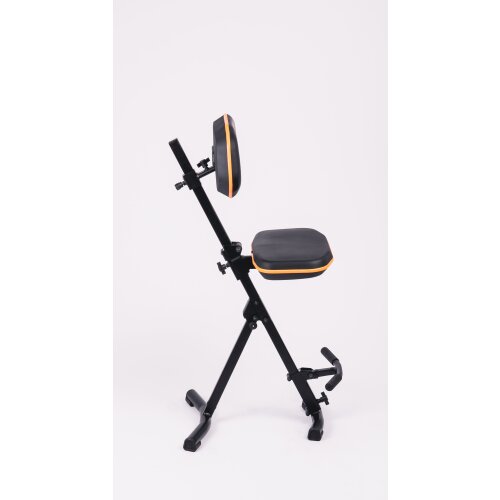 Stehhilfe mit klappbarer Aufstiegshilfe verschiedenen Zierstreifen