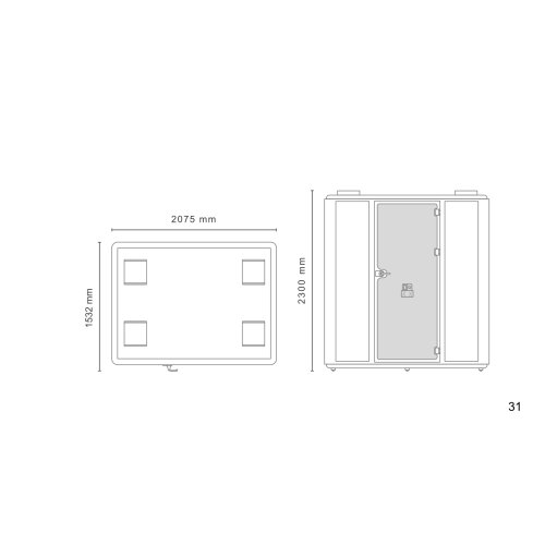 Büro Meetingbox für max 4 Benutzer