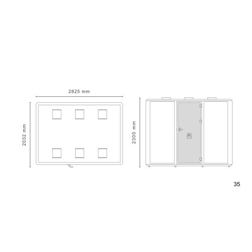 Büro Meetingbox für max 6 Benutzer