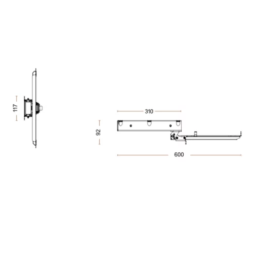 Laptop Halter zur Tischmontage