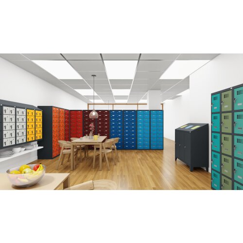 Kleinfachschrank 10 Fächer mit Schrägdach