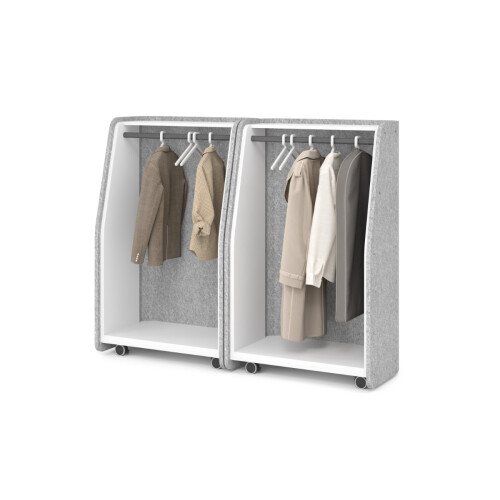 Garderobe Mobil mit Schallschutz
