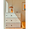 Schliessfachschrank Holz mit Einwurfschlitz, Abteilbreite 400 mm, 5 Fächer
