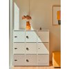 Schliessfachschrank Holz mit Einwurfschlitz, Abteilbreite 450 mm, 3 Fächer