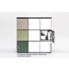 Schliessfachschrank Holz mit Einwurfschlitz, Abteilbreite 450 mm, 3 Fächer