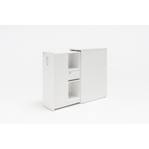Apothekerschrank 113 cm hoch, Zugang von beiden Seiten