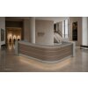 Empfangstheke Vero 353 cm breit Winkelform mit Regal Endlement