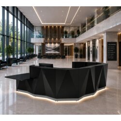 Empfangstheke Saphir U-Form mit Beratungsplatz Links oder...