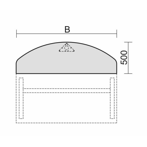 Anbautisch Bogenform, Anbau an Schreibtischseite, 160x50 cm Weiss/Silber