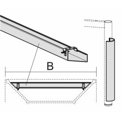 PC-Elektrifizierungs-Set für Schreibtische mit...